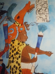 Murals at Bonampak Maya Ruler